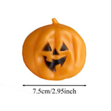 Coconut oil pumpkin ghost squishy toy by HSF Marketplace for sensory stress relief