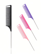 Stainless steel pointed tail hair comb from HSF Marketplace for styling real hair wigs and salon hair styling tools.