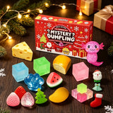 Christmas squishy advent calendar with 24-day countdown dumpling fidget sensory toys in a gift box