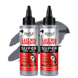 GOIPLE Lace Wig Adhesive, 30s Quick-Drying Super Firm Hold Glue, Twin Bottle Set with Two 120 ml Bottles for Lace Wigs, Closures and Toupees