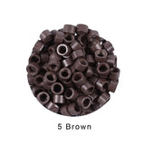 1000Pcs 4.0 mm Hair Extension Microringe Micro Links Rings Beads Links With Screws Thread Aluminium 7 Colors Optional