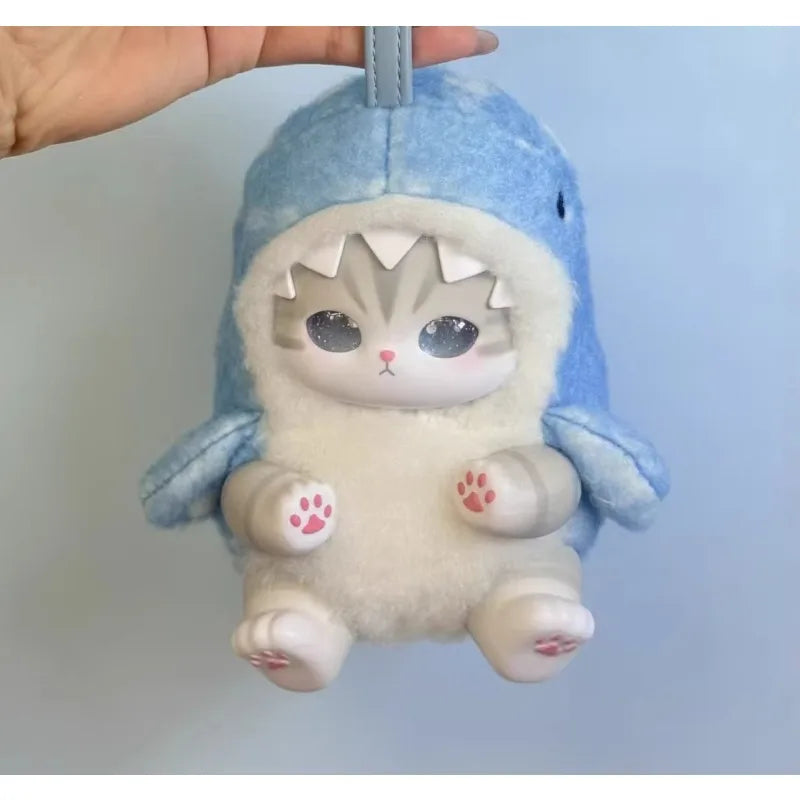 Mofusand cat vinyl plush blind box keyring with cute cartoon animal figure and hanging bag ornament