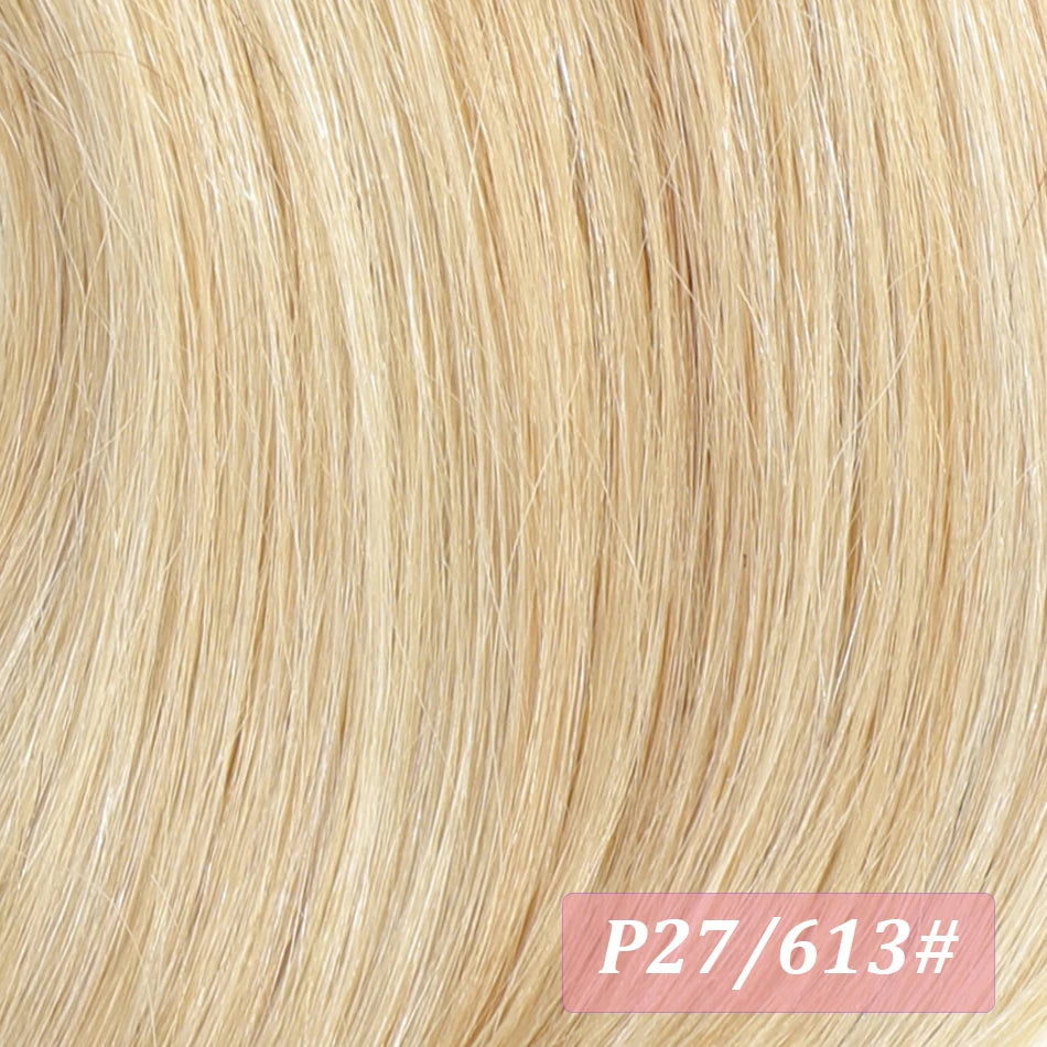 Straight Brazilian Remy human hair wrap-around clip-in ponytail extension, 200 grams, 18–28 inches