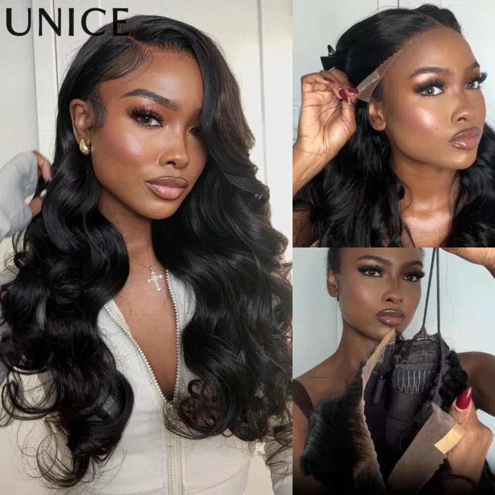 Body wave glueless lace frontal wig 13x4, human hair wig by HSF Marketplace