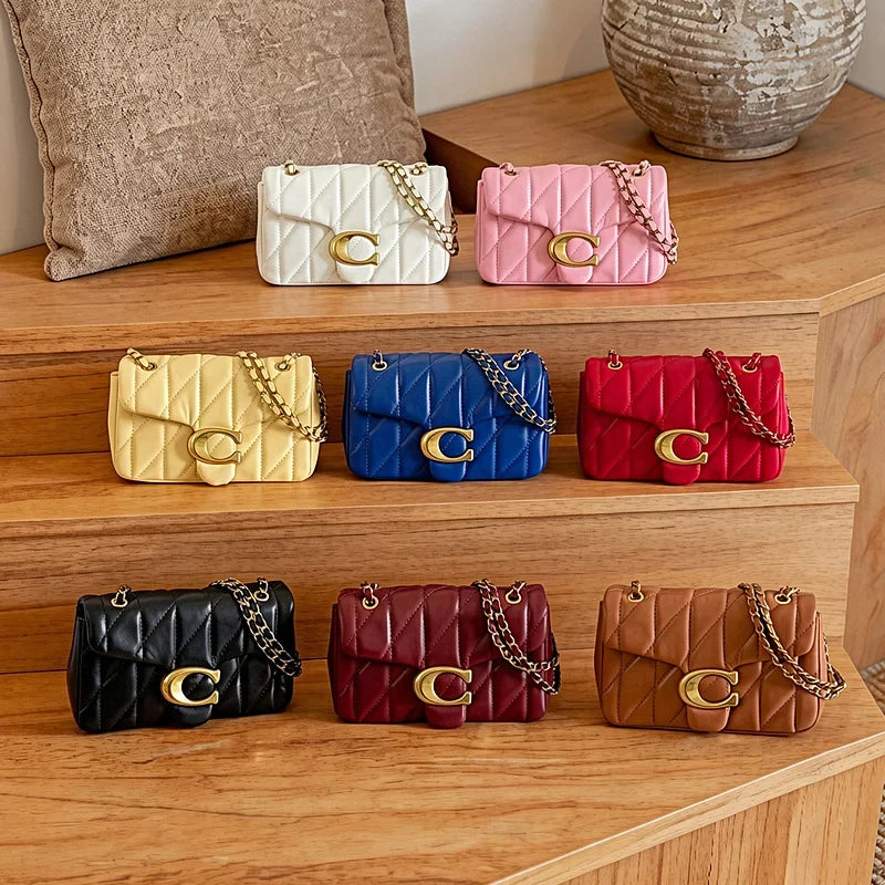Handmade leather crossbody bag for women, stylish tote purse in a classic design