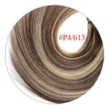 Doreen 100% Remy human hair clip-in ponytail extension, natural wrap ponytail piece in brown tones
