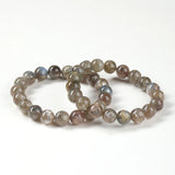 JD Natural Dragon Scale Brazilian Kyanite Bracelet Iridescent Healing Stone Beads for Women  Men Unique Chakra Jewelry Gift