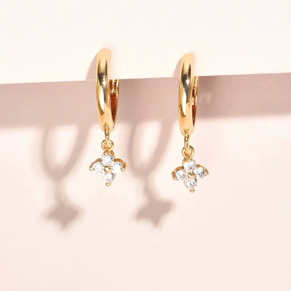 925 sterling silver leaf earrings for women, trendy allergy-resistant jewelry for parties and gifts