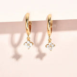 925 sterling silver leaf earrings for women, trendy allergy-resistant jewelry for parties and gifts