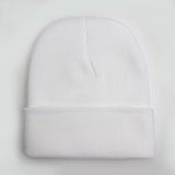 Unisex soft knitted winter beanie in a solid color, women's hat by HSF Marketplace