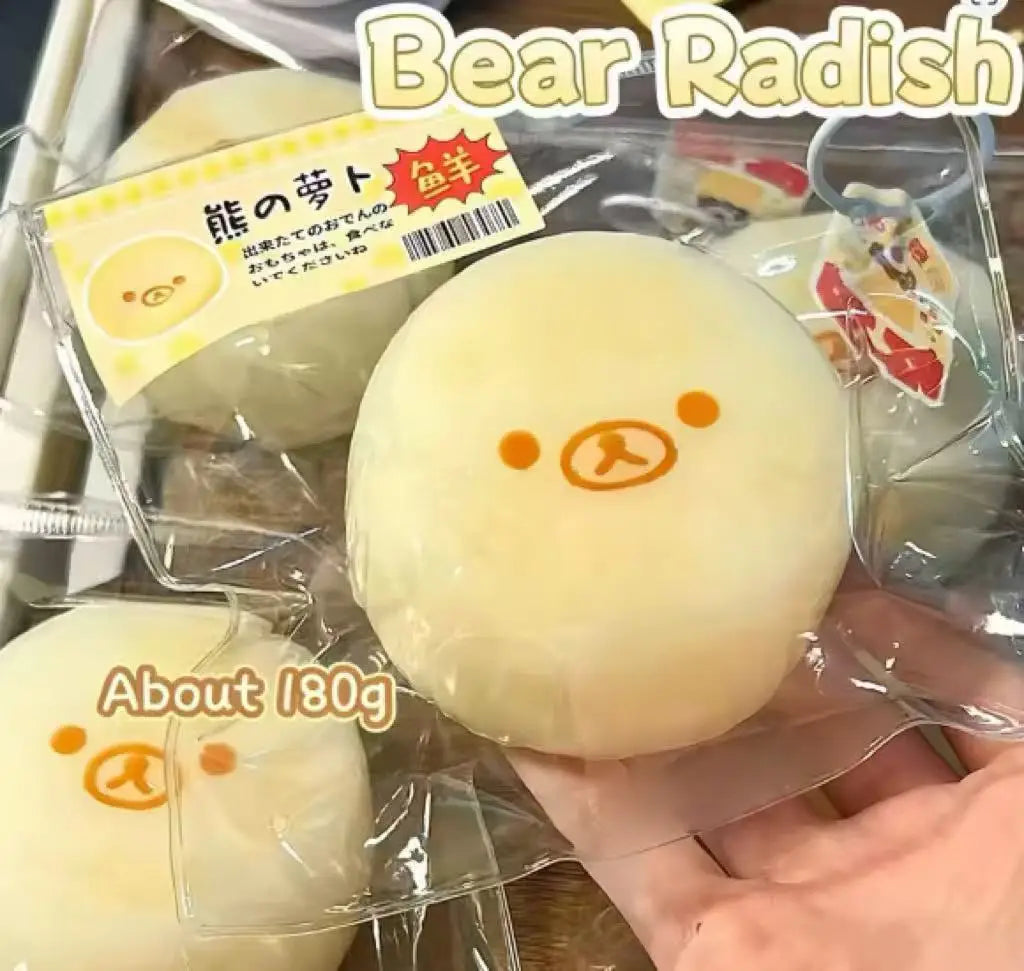 Rilakkuma silicone bear carrot stress relief toy for adults and kids, HSF Marketplace sensory toy