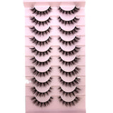 3D faux mink hair false eyelashes, 10 pairs of fluffy lashes by HSF Marketplace