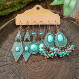 Boho vintage antique bronze tassel dangle earrings for women by HSF Marketplace