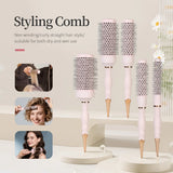 Round Blow Dry Brush Professional Curly Hair Hot Cylinder Comb Suitable for Fashionable Curly Roller Hair Styling Accessories