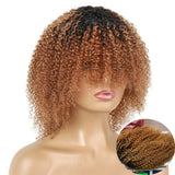 Peruvian Hair Afro Kinky Curly Pixie Cut Short Bob Bouncy Cheap Full Machine Made Human Hair Wigs For Black Women Glueless Remy
