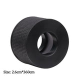 Close-up of breathable, microporous silicone gel eyelash tape sticker used for eyelash extension application.