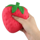 Strawberry Crunchy Squishy Toy, Crispy Sound Stress Ball, Squeeze Fidget Toy, Sensory Decompression Stress Relief Toy