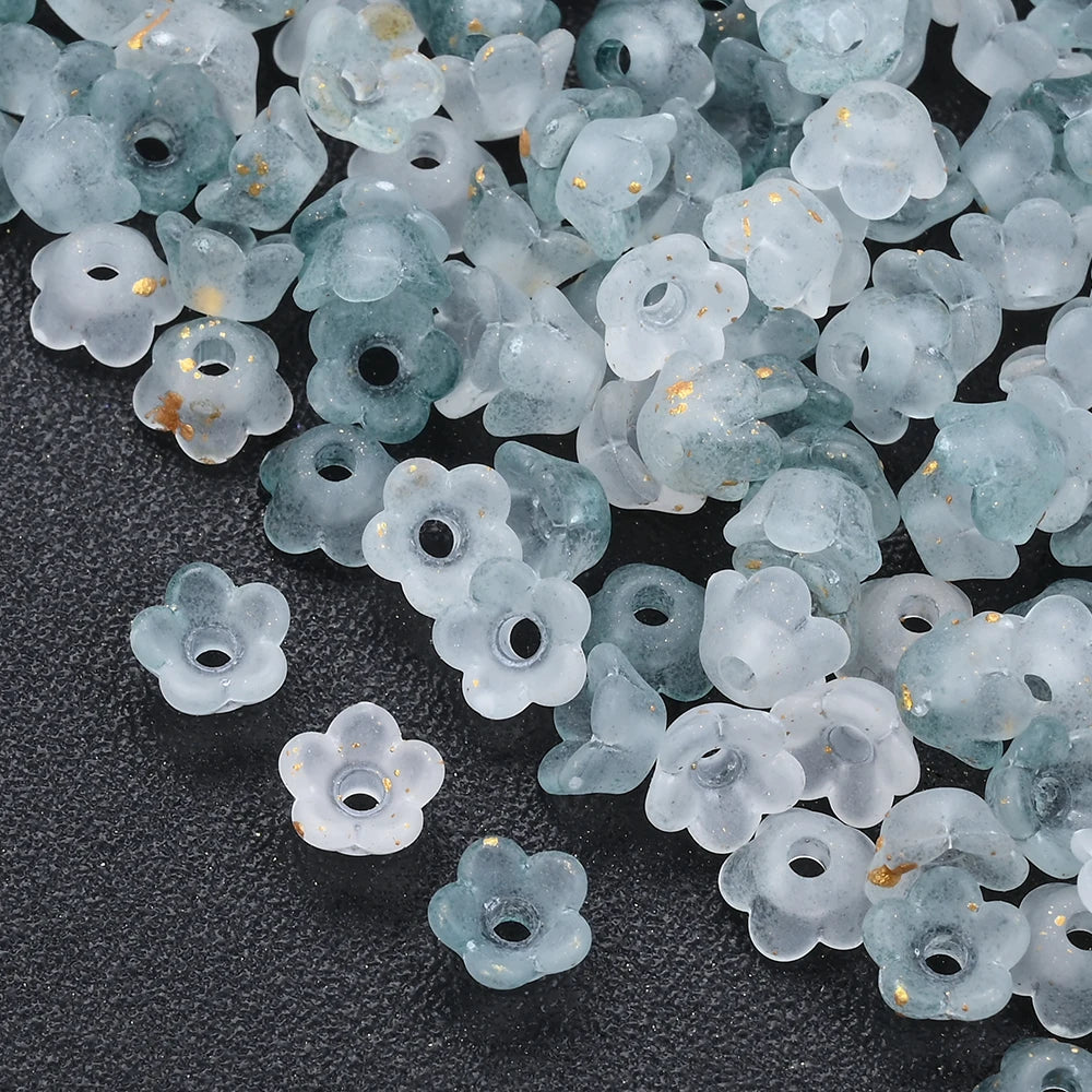 Multicolor Lily of the Valley beads for DIY jewelry making by HSF Marketplace