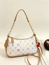 Pink star letter crescent shoulder bag by HSF Marketplace for women