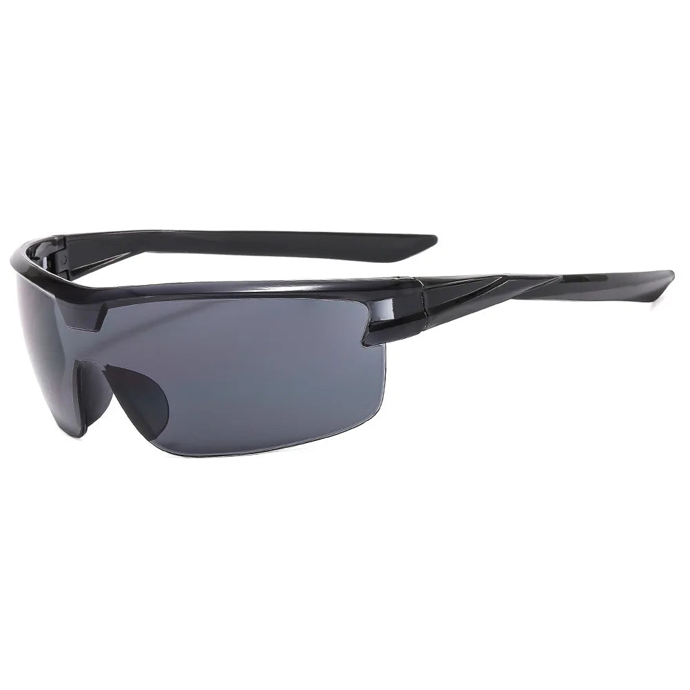 Y2K rimless sunglasses for women with snake-ray metal legs, gradient lenses, wrap-around punk style, luxury eyewear from HSF Marketplace