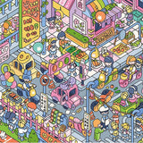 Kawaii 3D city scenery stickers by HSF Marketplace for DIY decor and gifts