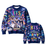 BTS Love Yourself ARMY sweatshirt by HSF Marketplace, K-pop fan apparel in a casual crewneck style