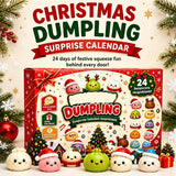 Squishy 2026 Christmas Advent Calendar, 24 Days Countdown Surprise Box, Dumpling Slow Rebound Squishies Squeeze Sensory Gift