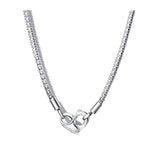 Elegant silver heart-shaped bow necklace with zircon accents, suitable for Valentine's Day, weddings, or special occasions.