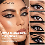 9-piece black gel eyeliner pencil kit with smooth-gliding, waterproof cream eyeliner pens for makeup beginners