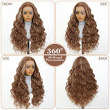 30 Inch Synthetic And Blend Lace Wigs For Women Body Wave Women Wigs 13x6 HD Lace Frontal Wigs With Baby Hair For African Female