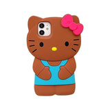 Hello Kitty bow 3D cartoon soft silicone phone case for iPhone by HSF Marketplace