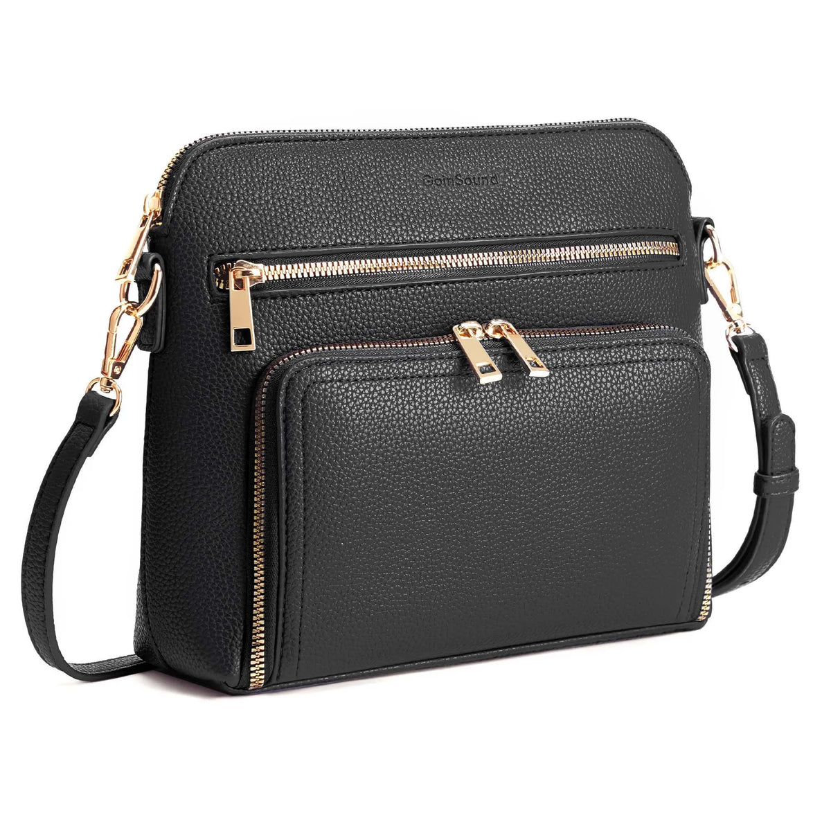 Women's shoulder bag with adjustable strap, multi-pocket crossbody purse by HSF Marketplace, featuring stylish design and functional compartments.