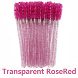 50-piece eyelash brush set for lash extensions and makeup by HSF Marketplace