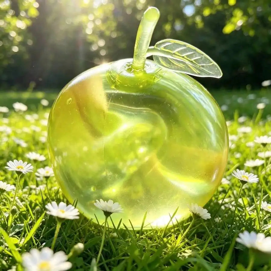 Green apple squishy sensory toy for stress relief and aesthetic decor by HSF Marketplace