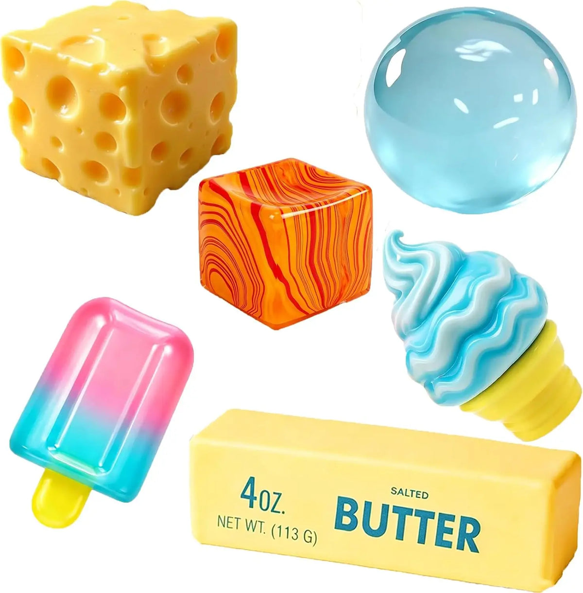 Soft slow rebound squeeze toy for stress relief and fidgeting, HSF Marketplace sensory toy