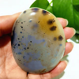 Natural Stone Waterplant Plant Small Tree Agate Palm Stone Meditation Spiritual Yoga Cure Feng Shui Crystal Room Ornament
