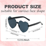 Women's heart-shaped sunglasses in various colors from HSF Marketplace, perfect for weddings, beach parties, and photo props.