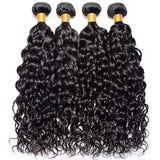 Water Wave Bundles With 4x4 Lace Closure Burmese Virgin Human Hair Water Curly Bundles With Closure Human Hair Weave Extension