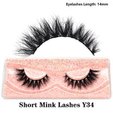 Dropshipping Short 3D Mink Lashes Fake Eyelashes Natural Soft Wispy Cruelty Free Lashes Fluffy Lightweight Eye Lashes Extension