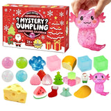 Christmas squishy advent calendar with 24 dumpling fidget toys in a surprise gift box by HSF Marketplace