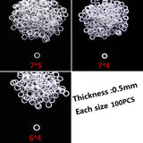 Plastic Washers and Metal Gaskets Set for Professional Hairdressing Scissors Repair and Assembly Mix Sizes 900PCS/BOX