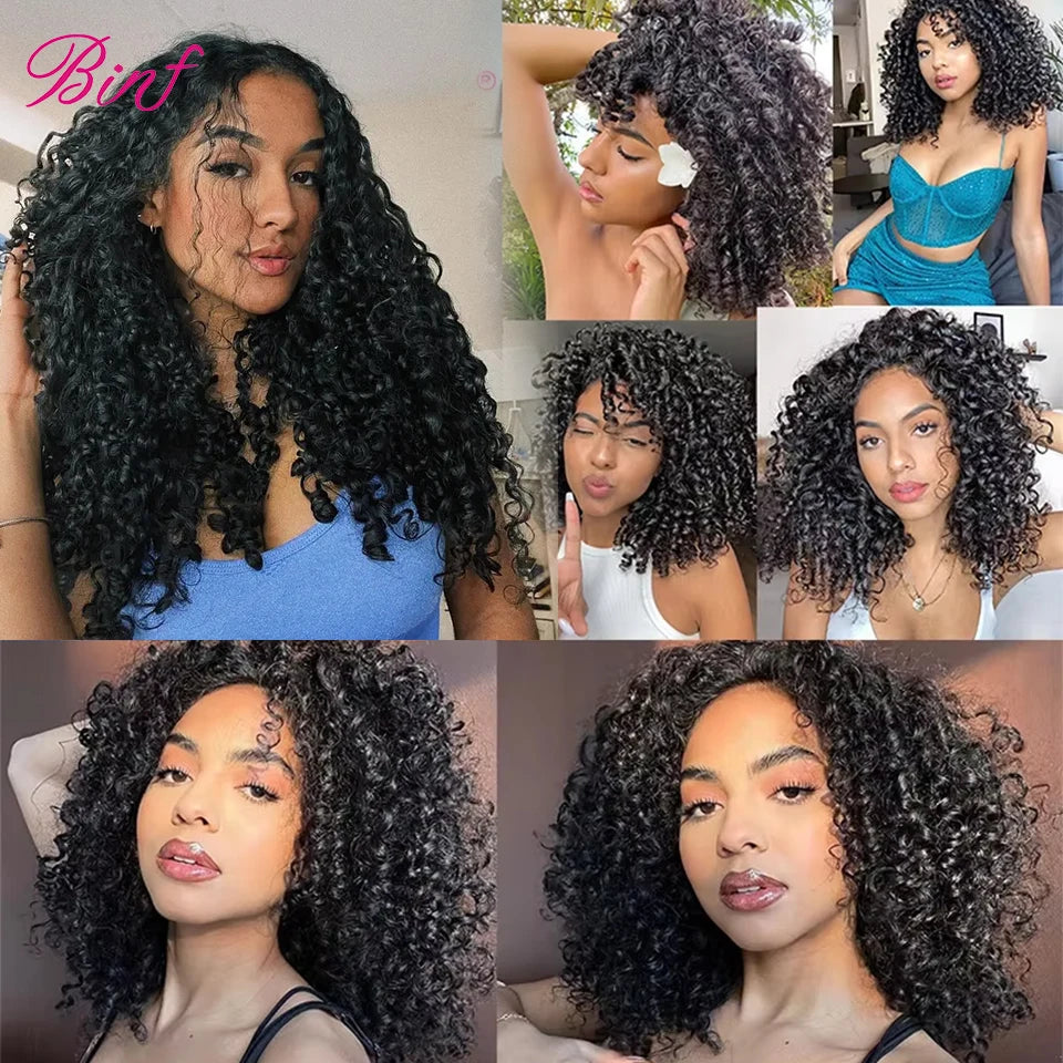 8-24" Burmese Pixie Curly Bundles With HD Lace Closure Human Hair Bundles Deal Vietnamese Raw Hair Bundles Spiral Curly Hair