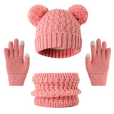 Children's winter hat, scarf, and glove set with snowflake design by HSF Marketplace