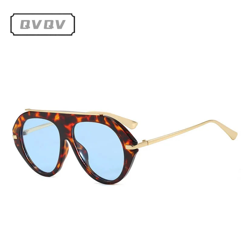 Women's vintage metal-beam pilot sunglasses with dark lenses, HSF Marketplace eyewear
