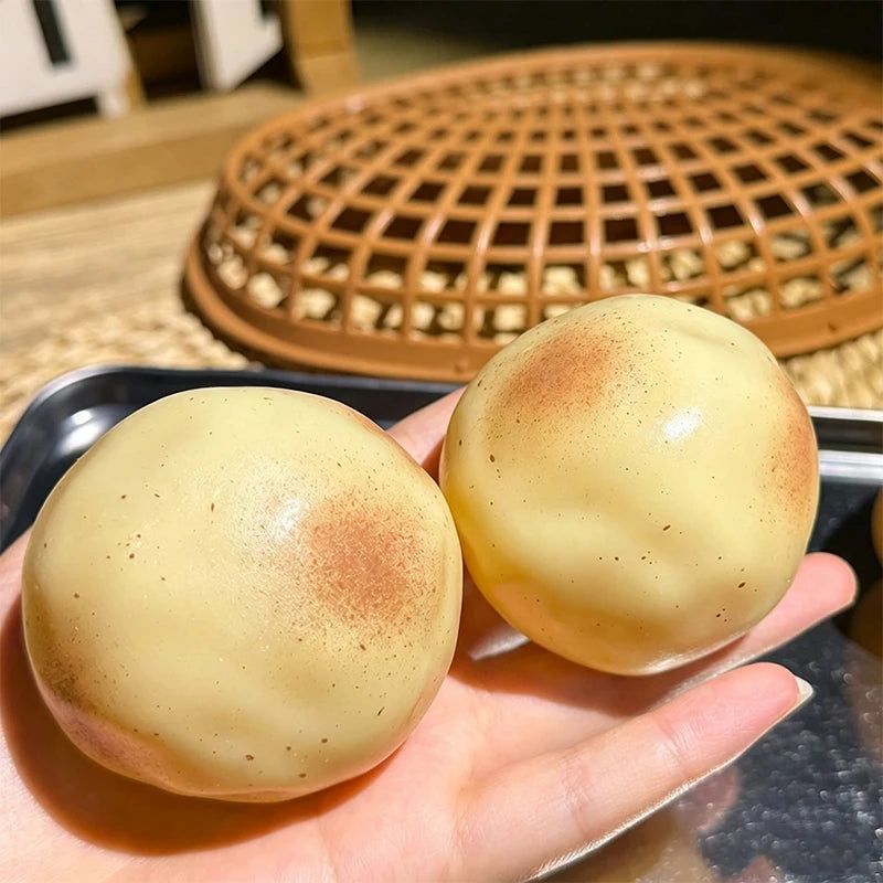 Soft squishy potato stress ball from HSF Marketplace, made of Vaseline plasticity material, designed for sensory relaxation and stress relief.