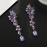 HSF Marketplace champagne crystal drop earrings for elegant wedding looks