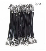 Fashionable Double Hook Headband Set for Women High Elasticity Rubber Ponytail Holder Sturdy And Stable Hair Accessory