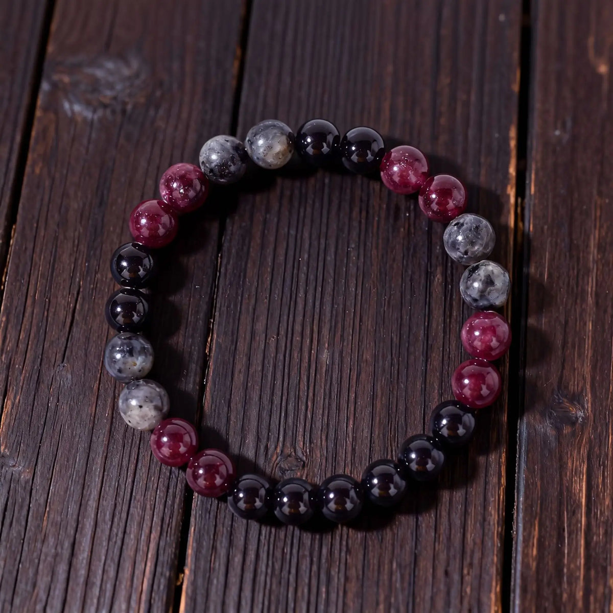 Black Glitter Stone Bracelet For Women Garnet Natural Stone Beads Elastic Chain Bangle Men Fashion Party Jewelry Gift