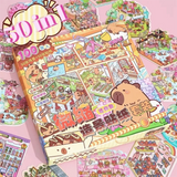 50-in-1 miniature scene landscape stickers for creative DIY projects by HSF Marketplace
