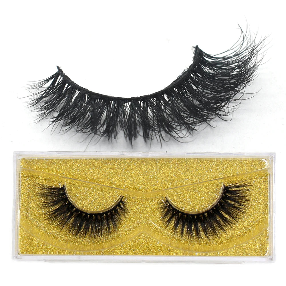 FOXESJI Lashes 3D Mink Eyelashes Natural Long Fluffy Dramatic Strip Eye Lashes Eyelash Extension Soft False Eyelashes Makeup